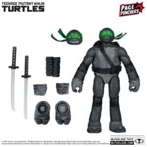 Tartarughe Ninja 5"" Leonardo Fig W/comics Bw&g Var Action Figura Mcfarlane Toys 2025