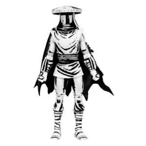 Tartarughe Ninja Action Figura Elite Foot Ninja Guard Black & White 18 Cm Neca