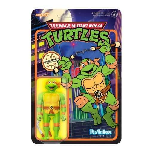 Tartarughe Ninja Reaction Action Figure Pvc Michelangelo 10 Cm Super7