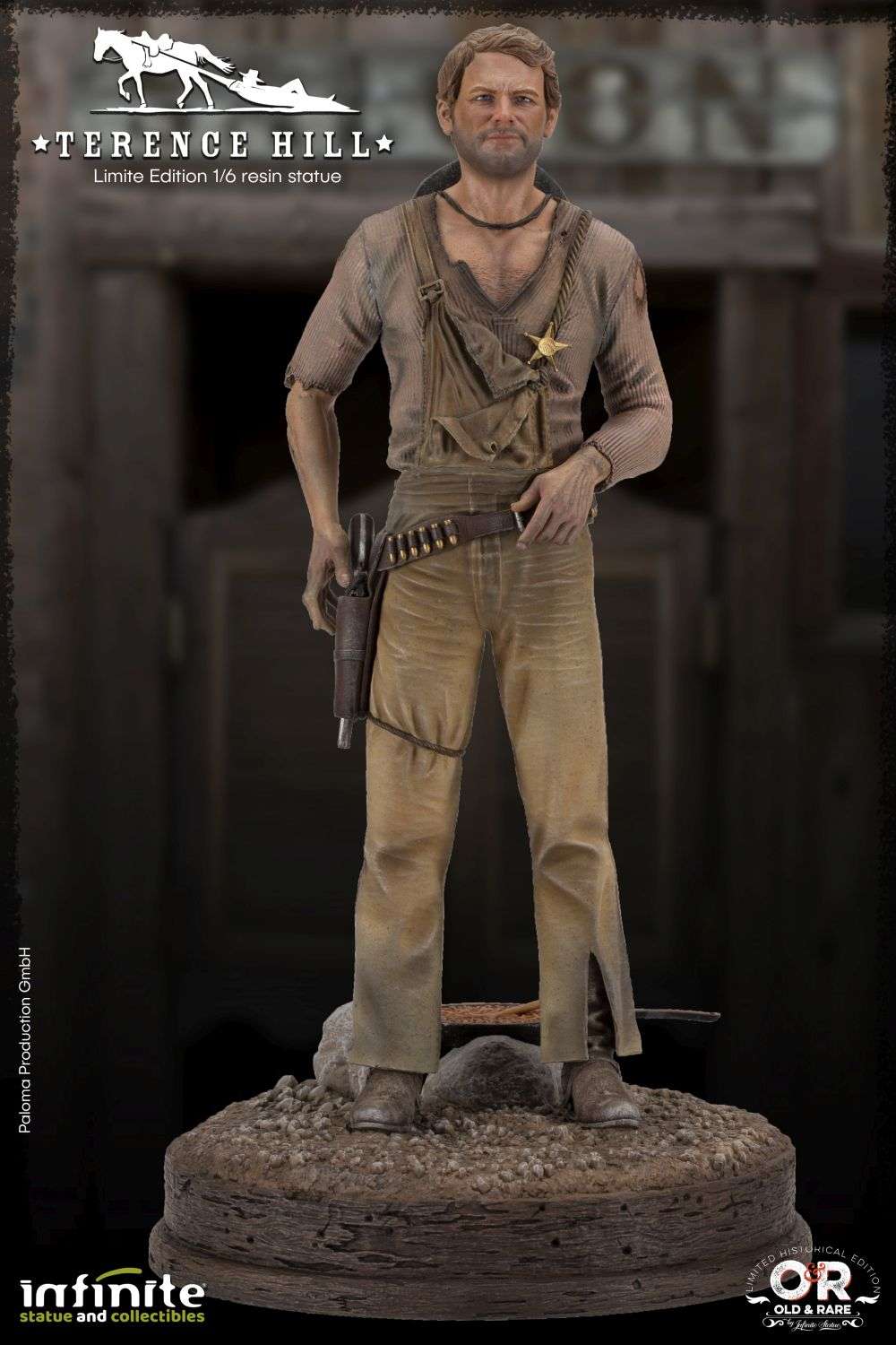Terence Hill Old&Rare Statua in Resina 1/6 32 Cm Infinite Statue