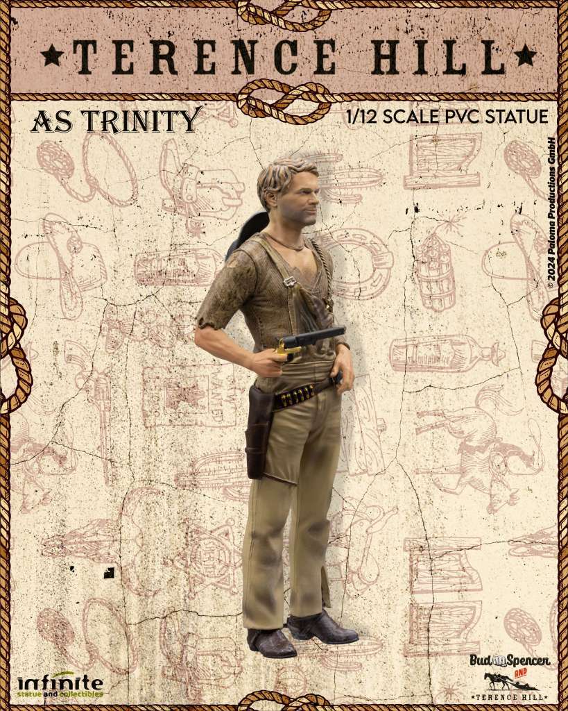 Terence Hill PVC Statua As Trinity 1/12 15 Cm Infinite Statue