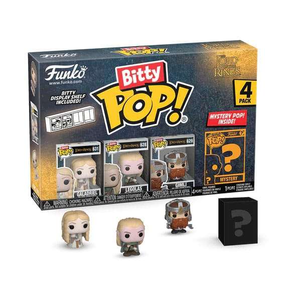 The Il Signore Degli Anelli Bitty Pop! Vinile Figura 4-pack Galadriel 2,5 Cm Funko