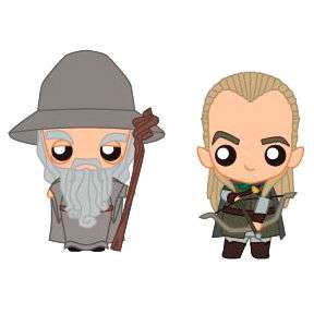 The Il Signore Degli Anelli Gandalf & Legolas Set 2 Pokis Figures Sd Toys