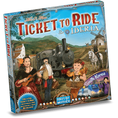 Ticket to Ride Iberia + South Korea Espansione Gioco da Tavolo 8+ (Eng- Esp -Fr - De) - Asmodee