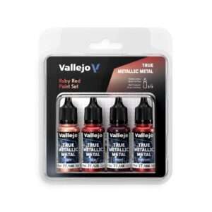 TMM 77254 RUBY RED 4 COLORS SET Colori Vallejo