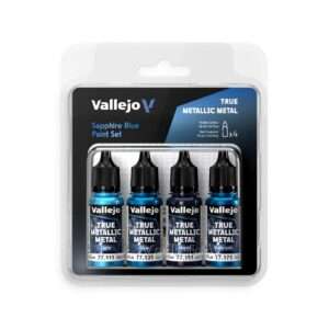 TMM 77256 SAPPHIRE BLUE 4 COLORS SET Colori Vallejo