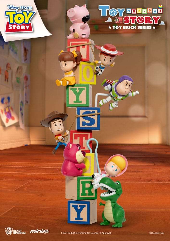 Toy Story Mini Uova Attack Figures 7 Cm Brick Series Beast Kingdom Toys