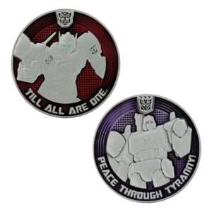 Transformers Generation 1 Collectable Coin G1 Autobots Vs Decepticons Edizione Limitata 4 Cm Fanattik