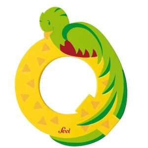 Trudi Sevi 81617 - Letteraa Q Quetzal In Legno Giallo 9,5 Cm Decorazione