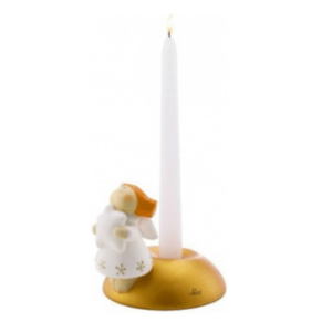 TRUDI SEVI 81920 PORTACANDELE ROTONDO 11 x 13 x 10 CM CERAMICA ADDOBBI NATALE