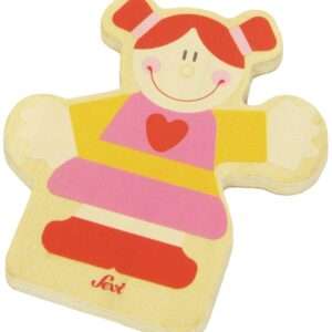 Trudi Sevi 82577 - Tesserina Bimba in legno 8,5 cm Decorazione (Giocattolo)