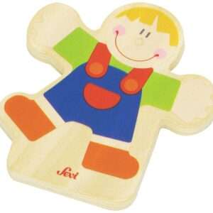 Trudi Sevi 82578 - Tesserina Bimbo in legno 8,5 cm Decorazione (Giocattolo)