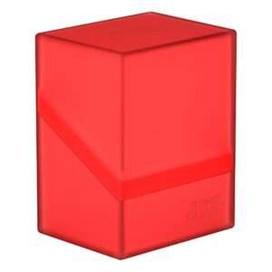 Ultimate Guard Boulder Deck Case 80+ Standard Size Ruby Ultimate Guard