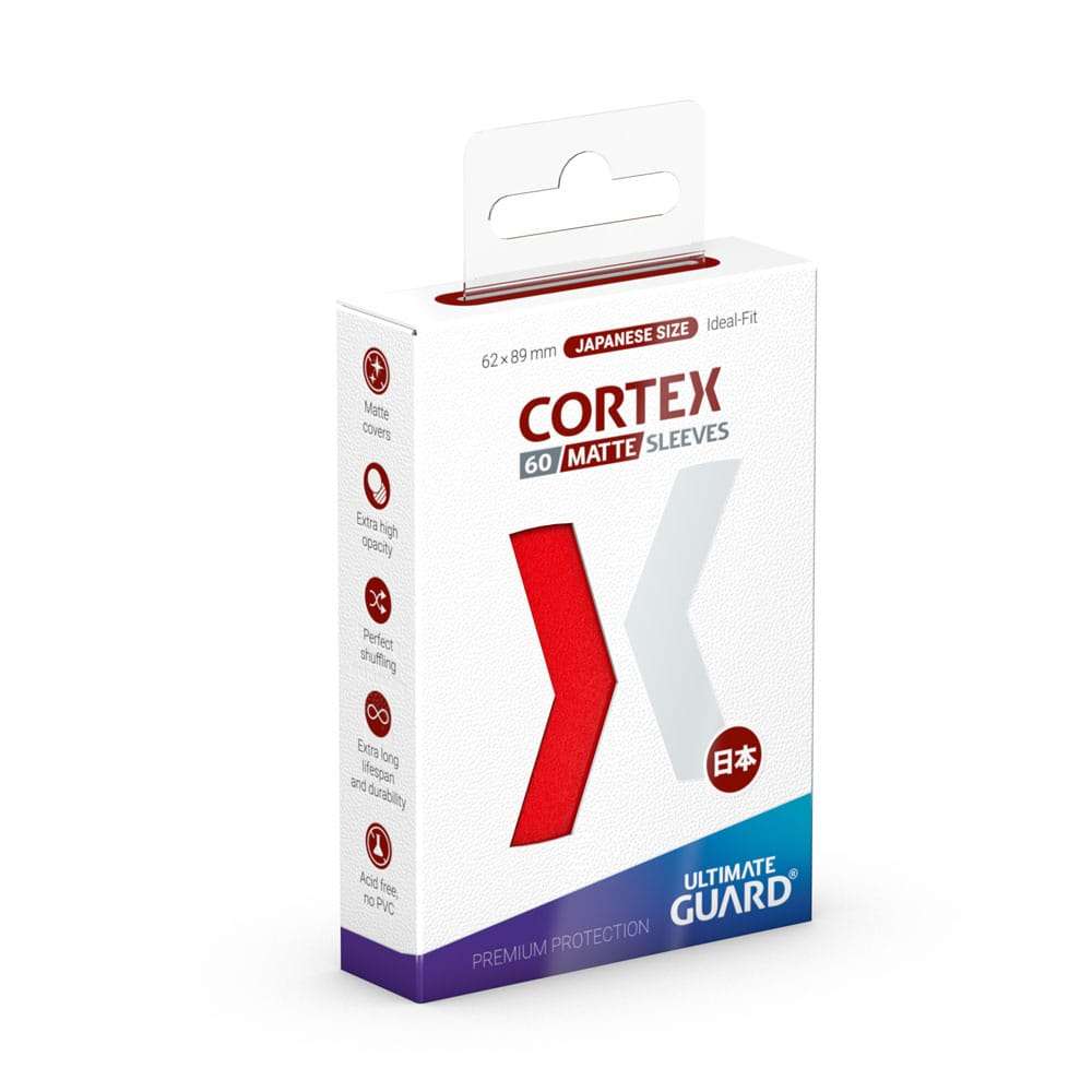 Ultimate Guard Cortex Sleeves Japanese Size Matte Red (60) Ultimate Guard