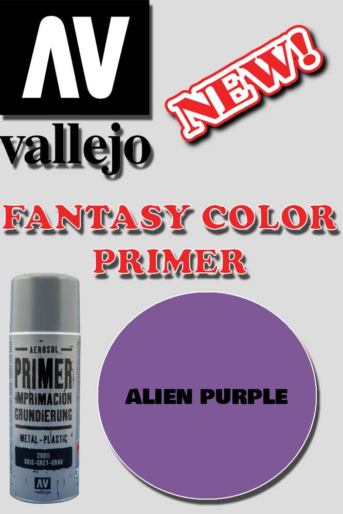 VALLEJO FANTASY COLOR PRIMER ALIEN PURPLE 28025 COLORI VALLEJO