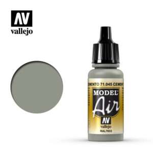 VALLEJO MODEL AIR CEMENT GREY 71045 COLORI VALLEJO