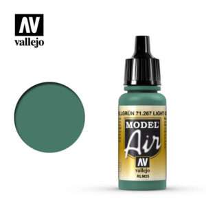 VALLEJO MODEL AIR LIGHT GREEN RLM25 71267 COLORI VALLEJO
