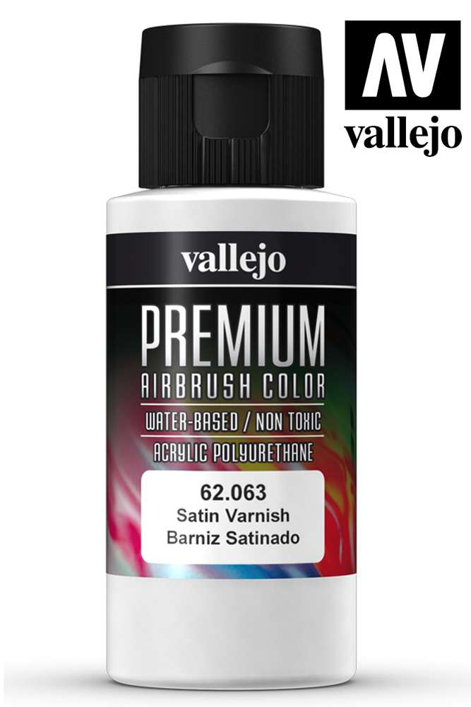 VALLEJO PREMIUM AIRBRUSH SATIN VARNISH 62063 COLORI VALLEJO