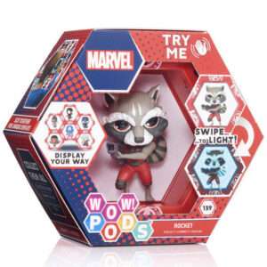 Wow! Pod Marvel Rocket Raccoon Led Figura Wow Stuff - Wow Pods
