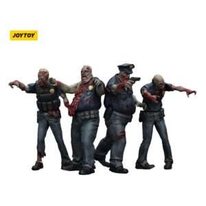 Zombie Dark Source Action Figures 4-Pack Police (Male) 8 Cm Joy Toy (CN)