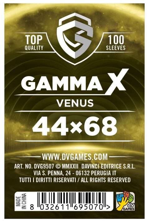 Gamma X Bustine Protettive Venus 44 x 68 mm 100pz Dv Giochi