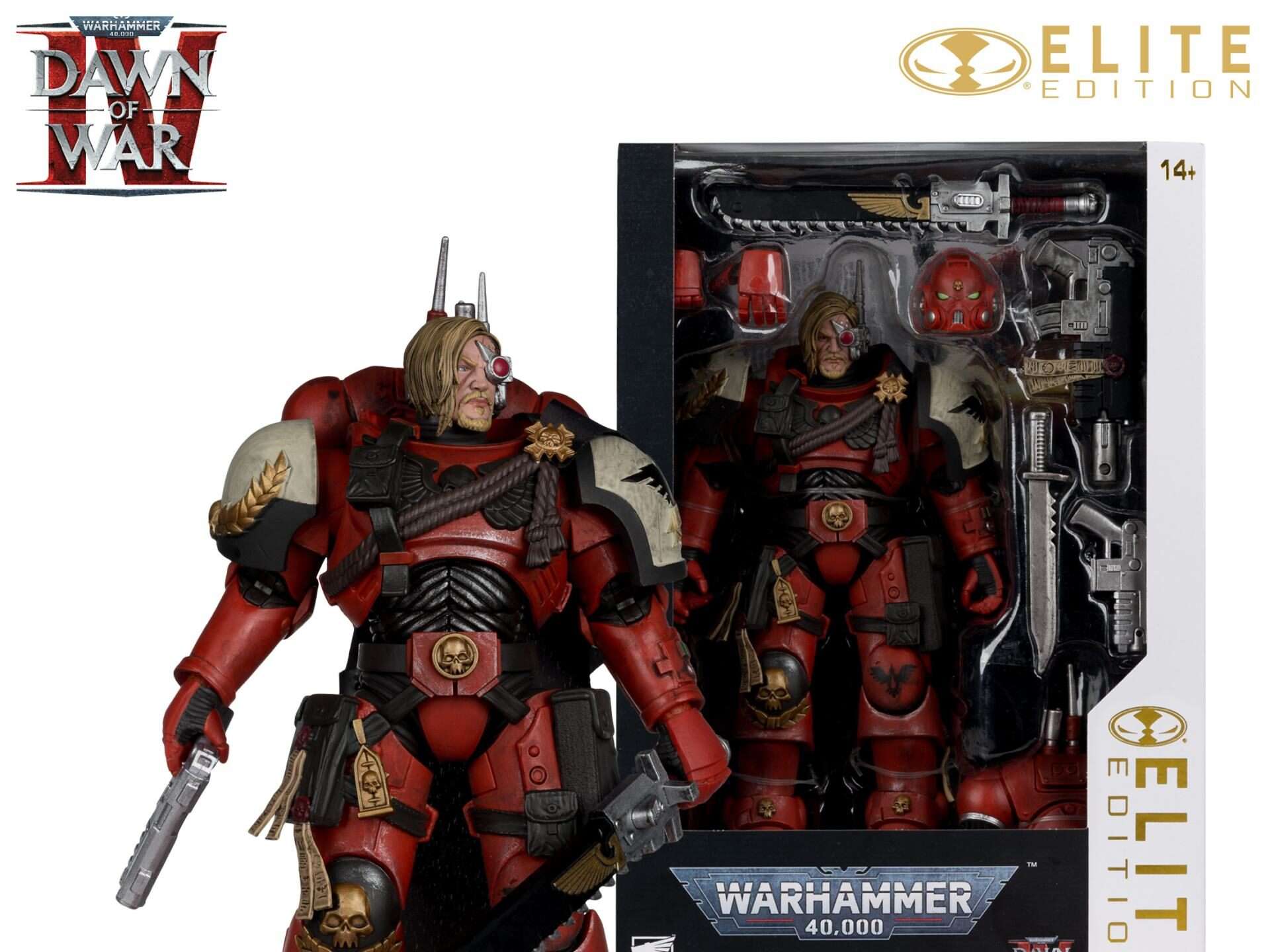Mcfarlane Elite 7inch Warhammer 4000 Dawn Of War 4 Captain Cyrus In Phobos Armor Action Figura Action Figura Mcfarlane Toys