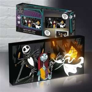 Nightmare Before Natale Halloween Night Light Up Tela Stampa Su Tela Pyramid International