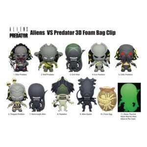 Alien Vs. Predator 3d Pvc Bag Clips Con Figura Int.