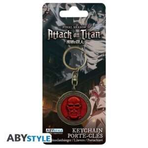 Attack On Titan Colossal Titan Medallion Portachiavi Portachiavi Abystyle Studio