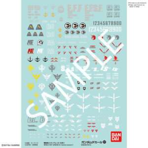 BANDAI MODEL KIT GUNDAM DECAL 107 GUNDAM UC 1 ACCESSORI
