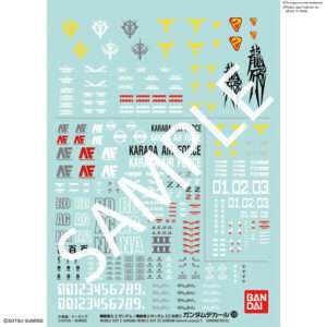 BANDAI MODEL KIT GUNDAM DECAL 108 GUNDAM Z/GUNDAM ZZ 1 ACCESSORI