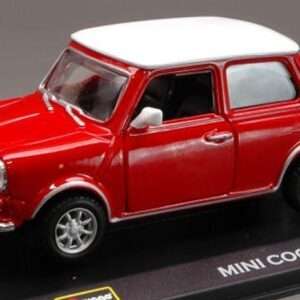 Bburago BU43210B MINI COOPER RED W/WHITE ROOF 1:32 Modellino