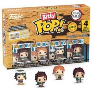 Demon Slayer: Kimetsu No Yaiba Bitty Pop! Vinile Figura 4-pack Tanjiro 2,5 Cm Funko