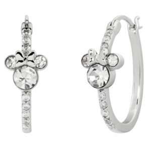 Disney Minnie Hoop Orecchini Silver Peers Hardy
