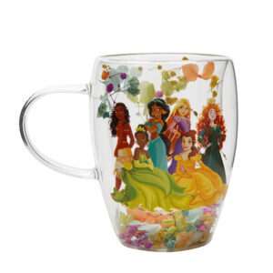 Disney Princess Floral Decorative Glass Tazza Widdop & Co