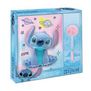 Disney Stitch Squshy Agenda + Pompom Pen Bambino Licensing