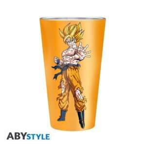 DRAGON BALL - Large Glass - 400ml - Goku Super Saiyan - box
