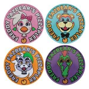 Five Nights At Freddy's Sottobicchiere 4-pack Printed Drinks Fanattik