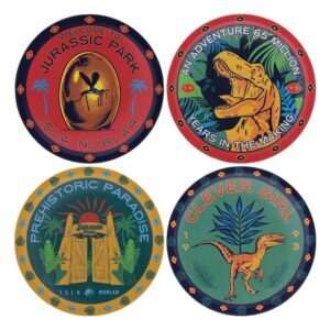 Jurassic Park Sottobicchiere 4-pack Fanattik