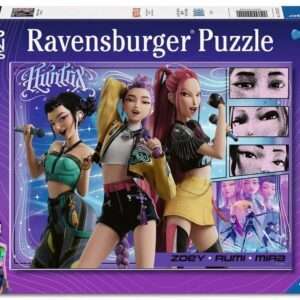 Kpop Demon Hunters Children's Jigsaw Puzzle Happy Fans, Happy Honmoon! (100 Pezzi Xxl) Ravensburger