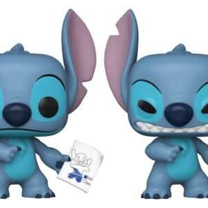 Lilo & Stitch Pop! Vinile Figura Stitch Con Mood Chart 9 Cm Funko