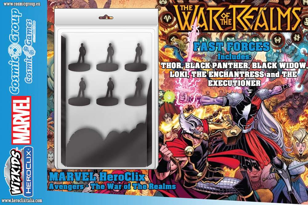 Mhc Avengers War Of Realms Fast Forces Gioco Da Tavolo Wizkids
