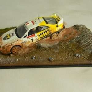Miniminiera MWRS08 DIORAMA RALLY TOYOTA 1/43 Modellino
