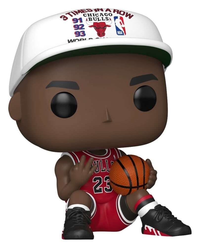Nba Legends Pop! Sports Vinile Figura Chicago Bulls: Michael Jordan 3 Times In A Row 9 Cm Funko