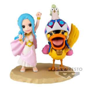 One Piece World Collectable Log Series Nefeltari Vivi & Karoo Figura 7cm Banpresto