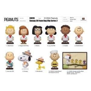Peanuts 3d Pvc Bag Clips Snoopy Series 2 Con Figura Int.