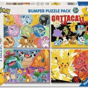 Pokémon Puzzle 4-pack Pokémon Buddies (4x100 Pezzi) Ravensburger