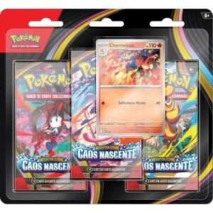 Pokémon Tcg Megaevoluzione: Caos Nascente - 3 Pack Blister - Charmeleon (ita)