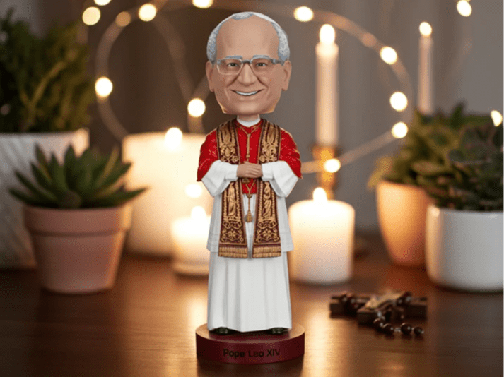 Bobble Head Papa Leone XIV 20 Cm Royal Bubble