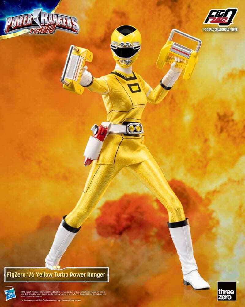 Power Rangers Turbo Figzero Action Figura 1/6 Yellow Turbo Power Ranger 30 Cm Threezero